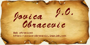 Jovica Obračević vizit kartica